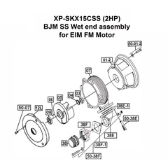 IFS BJM Item 200233 Cable Housing Assembly Parts For XP-SKX15C Pumps