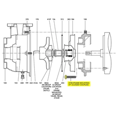 Goulds 13L115 MOTOR ADAPTER HARDWARE
