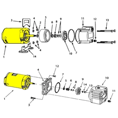 1626-008-00 - AMT Pump Motor .33 HP 1PH 56J