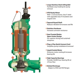 Deming 7366-862-89-32N-138317XJ Chopper Sewage Pumps Features