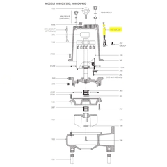 Goulds Pump Part 9K289 POWER CORD 10/3 21'