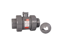 Hayward HCCV2050FE, 1/2" CPVC Profile2 Control Ball Valve w/EPDM o-rings, flanged ends