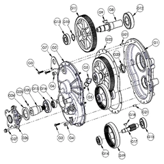 3380-091-96 AMT Pumps Repair Parts, Assembled Gearbox