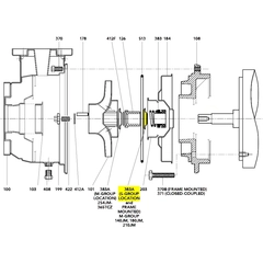 Goulds Pump Part 4K500 SEAL SPRING RETAINER