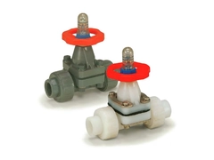 Hayward DAB3005UFF, 1/2" PP Diaphragm Valve w/FPM Diaphragm; FPM Seals; socket/threaded end connections