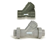 Hayward YC10050SU, 1/2" PVC True Union Y-Check Valve w/FPM o-ring seal, socket end connections
