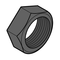Z02201, Locknut, Impeller (CCW)