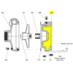 Goulds Pump Part 1K266 BEARING FRAME MOTOR ADAPTER