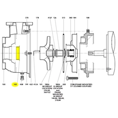 Goulds Pump Part 4L469 WEAR RING - IMPELLER