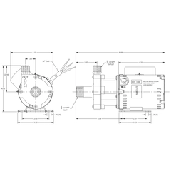 March Pumps 0809-0265-0200, 815-SS-C 230V Dimensions
