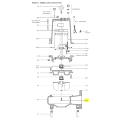 Goulds Pump Part 13K48 IMPELLER BOLT