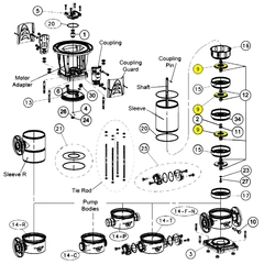 Goulds Pump Part 4K1024 IMPLLR SUB SPCR SV15-22