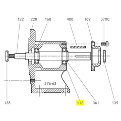 Goulds Pump Part 4K385 OUTBOARD BEARING-NPE-F