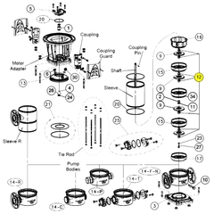 Goulds Pump Part 4L594 IMPLLR SPCR SV5 A304