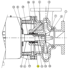 GS8105530-316SS AMPCO Sanitary Pump Repair Part