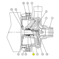 GS8103410 AMPCO Sanitary Pump Repair Part