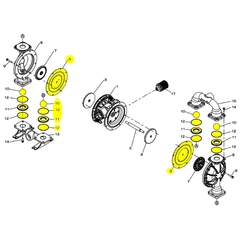 KG50-MN Yamada Pumps AODD Pump Repair Parts Liquid End Kit