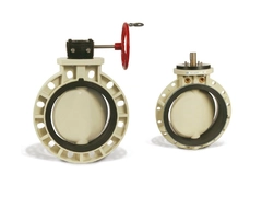 Hayward BYB2140E2GGA, 14" Butterfly Valve; CPVC Body; CPVC Disc; EPDM Liner; Gear operator
