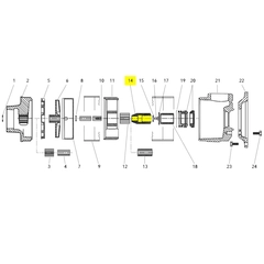 Goulds Pump Part 4K364 COUPLING-45, 70HB
