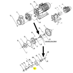 SW0074 Iwaki America Pump Repair Part Sanwa MP Shaft