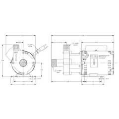 March Pumps 0809-0277-0100, 809-BR-C 115V Dimensions
