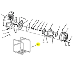1696-100-K0 AMT Pumps Repair Part - Frame, Gorman-Rupp.