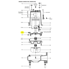 Goulds Pump Part 1K176 BEARING HOUSING - 3888