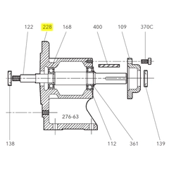 1K268 Goulds Pumps Repair Parts, Bearing Frame