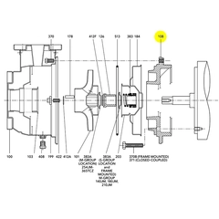 Goulds Pump Part 1L93 MOTOR ADAPTER w/HARDWARE