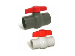 Hayward QVC1012SSEW, 1-1/4" PVC White QVC Compact Ball Valve w/EPDM o-rings; TPV seats; socket end connections