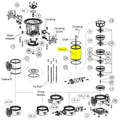 1K722 Goulds Pumps Repair Parts, Sleeve