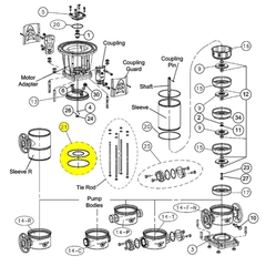 Goulds 5K519 ORING KIT 10-22SV VITON