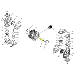717398 Yamada CENTER ROD G50 Diaphragm Pump Repair Part