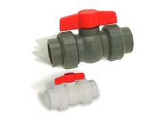 Hayward QTA1007CSEW, 3/4" PVC White QTA True Union Compact Ball Valve w/EPDM o-rings; TPV seats; socket/threaded end connections