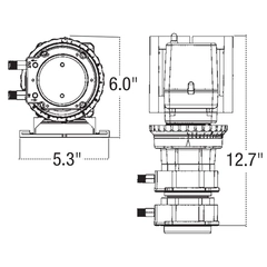 Stenner 170JL5B2STAA Classic Series Pump Dimensions