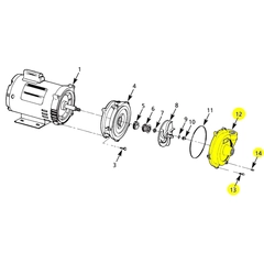 3680-003-97 AMT Pumps Repair Part - Casing, Gorman-Rupp.