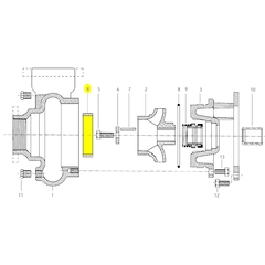 Goulds Pump Part 4K267 WRG. RING-3656M 10 INCH