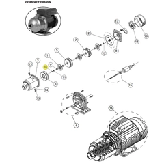 Goulds Pumps 13K445 SCREW M6X14