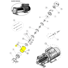 Goulds Pump Part 1L905 SLEEVE 10HM 5STG