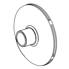 Goulds Pump Part 2K713 IMPELLER