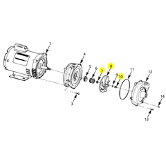368A-015-98 AMT Pumps Repair Part - Impeller, Gorman-Rupp.