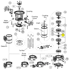 Goulds Pump Part 4K1028 BUSH SPCR 12x18 SV1-3
