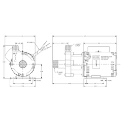 March Pumps 0809-0267-0200, 815-BR-C 230V Dimensions