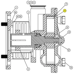SI08630000 AMPCO Sanitary Pump Repair Part
