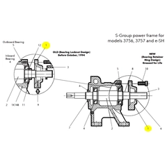 Goulds Pump Part 1K437 BEARING COVER