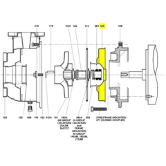 Goulds 1L925 Pump Repair Parts, Seal Housing