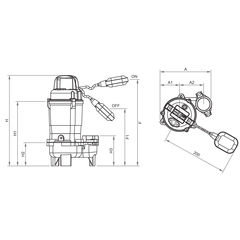 2SVEN102A 70090033 Barmesa Submersible Pump Dimensions
