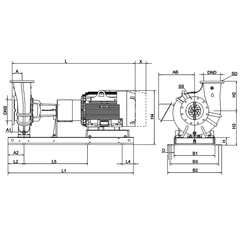 Grundfos NK 93063715 6 Mounting Hole Dimensions