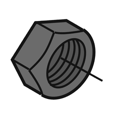 Z34332, Nut, Hex 3/8-16