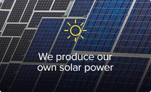 We produce our own solar power